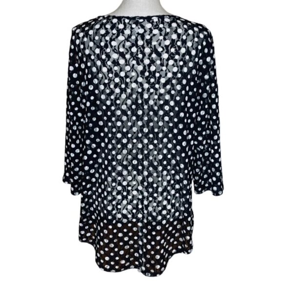 CHICO'S Bristol Lace Dot Top - Size XL - Picture 5 of 10